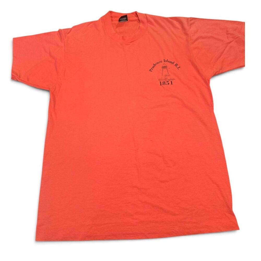 Vintage 90s Prudence Island Rhode Island Lighthouse T-Shirt Large